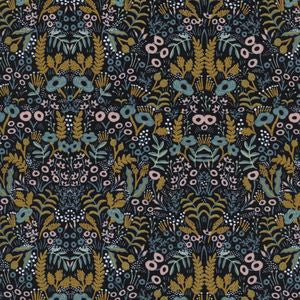 Menagerie Tapestry Midnight (Metallic) - Bohemian Wall Hanging for Bedroom Decor, Living Room, Dorm, Festival & Home Aesthetic