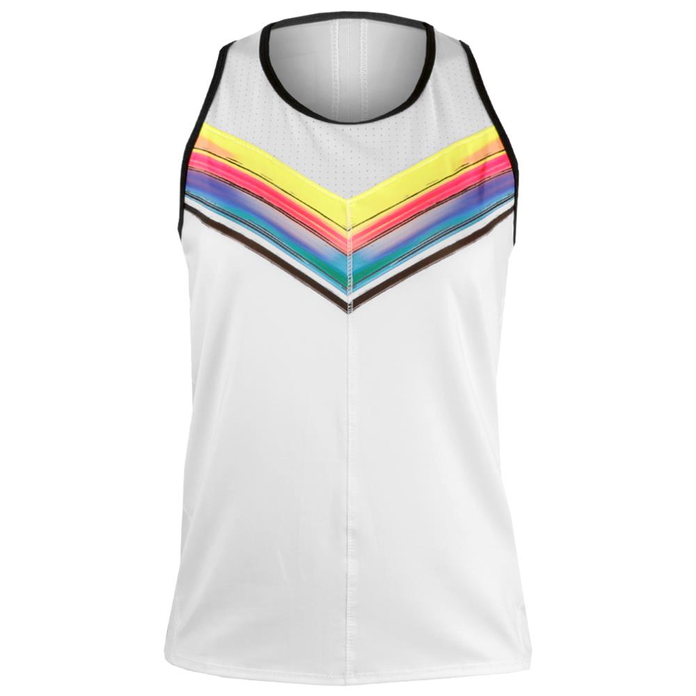 Lucky In Love Women's Off Tropic Tie Back Tank Top - White | Summer Beachwear, Casual Outfits & Vacation Essentials