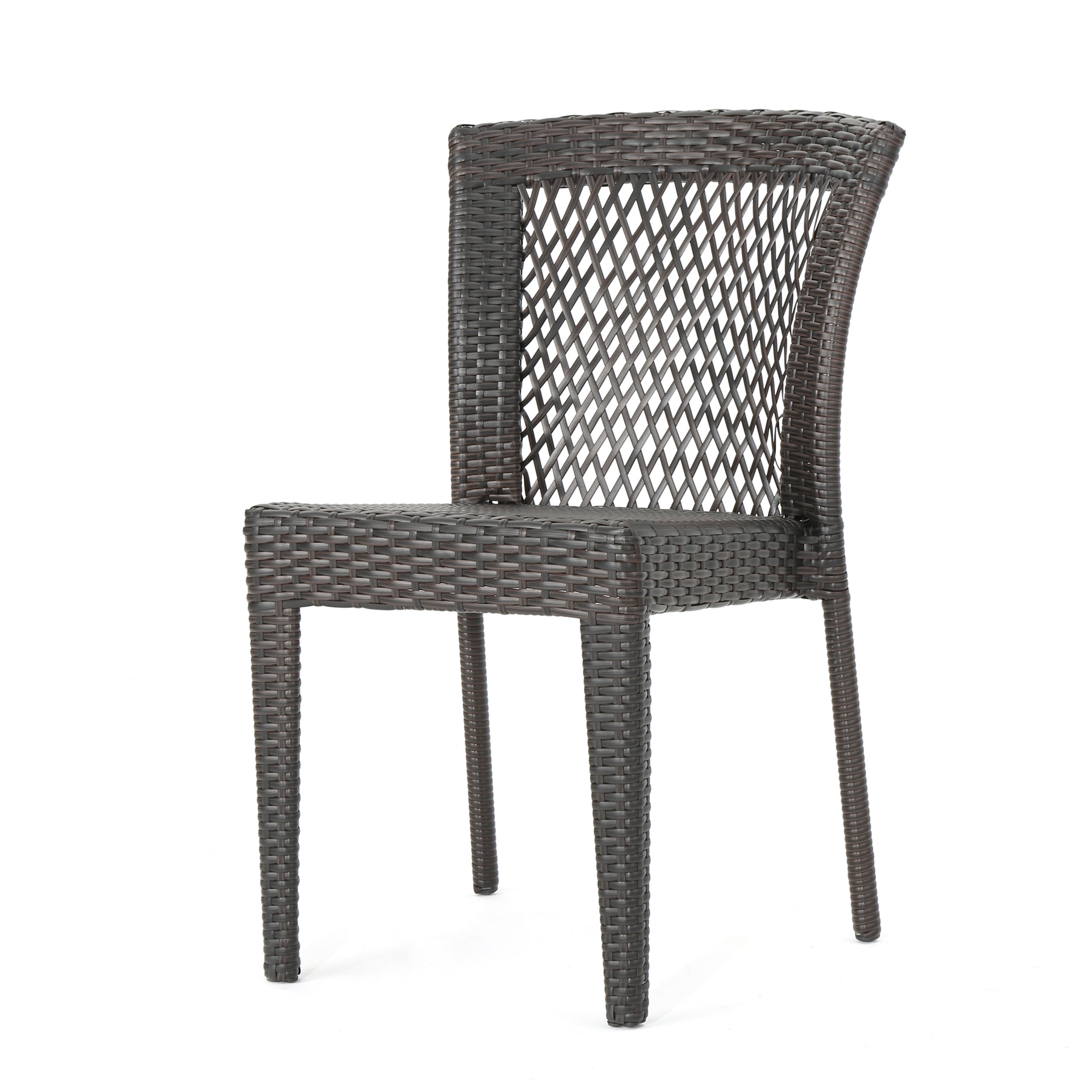 Christopher Knight Home Irving 3-Piece Outdoor Wicker Patio Chat Set in Multi-Brown - Perfect for Backyard, Garden & Poolside Relaxation