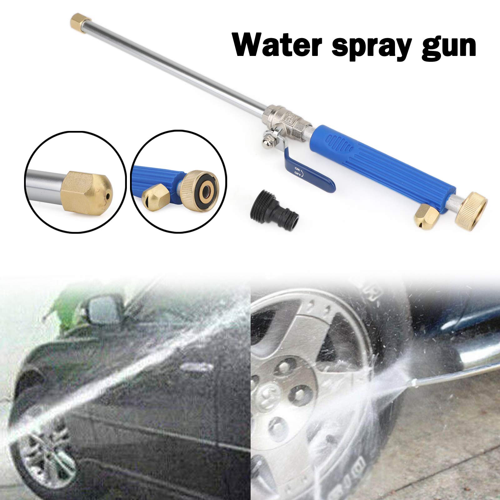 High Pressure Power Washer Water Spray Gun Nozzle Wand Attachment for Garden Hose - Perfect for Car Washing, Patio Cleaning & Outdoor Home Maintenance