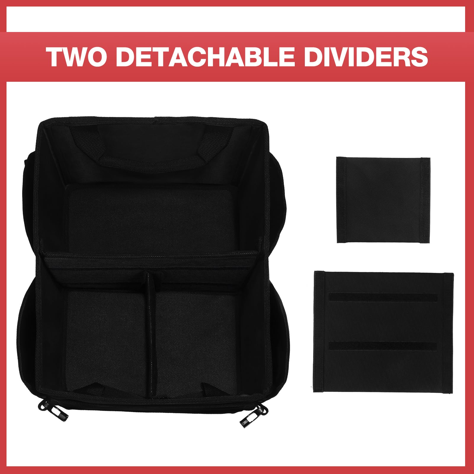 Car Organizer with Detachable Divider & Multi-Pockets - Universal Car Seat Storage Organizer for Front Seat, Backseat & Middle Seat - Perfect for Kids Toys, Snacks & Travel Essentials