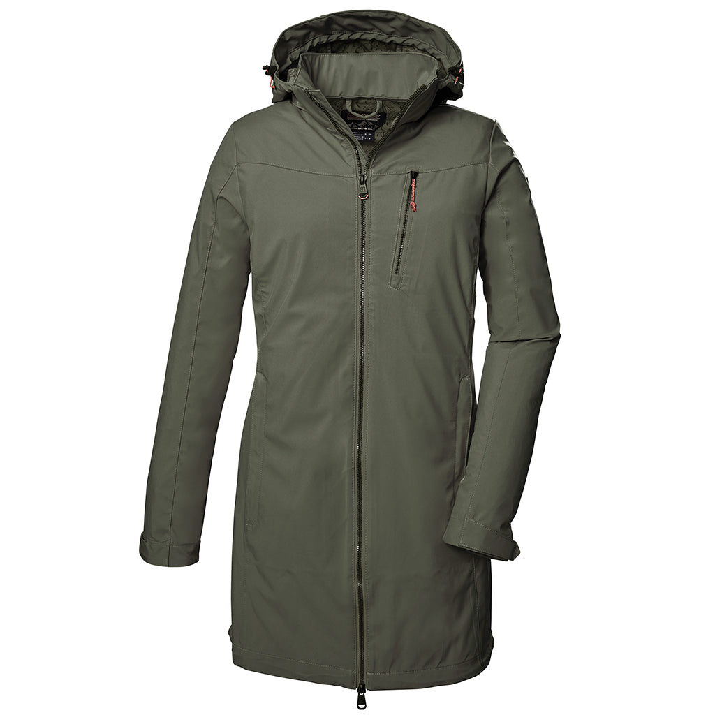 Women's Killtec Mid Soft Shell Jacket - Waterproof Windproof Winter Jacket for Hiking, Skiing & Outdoor Activities