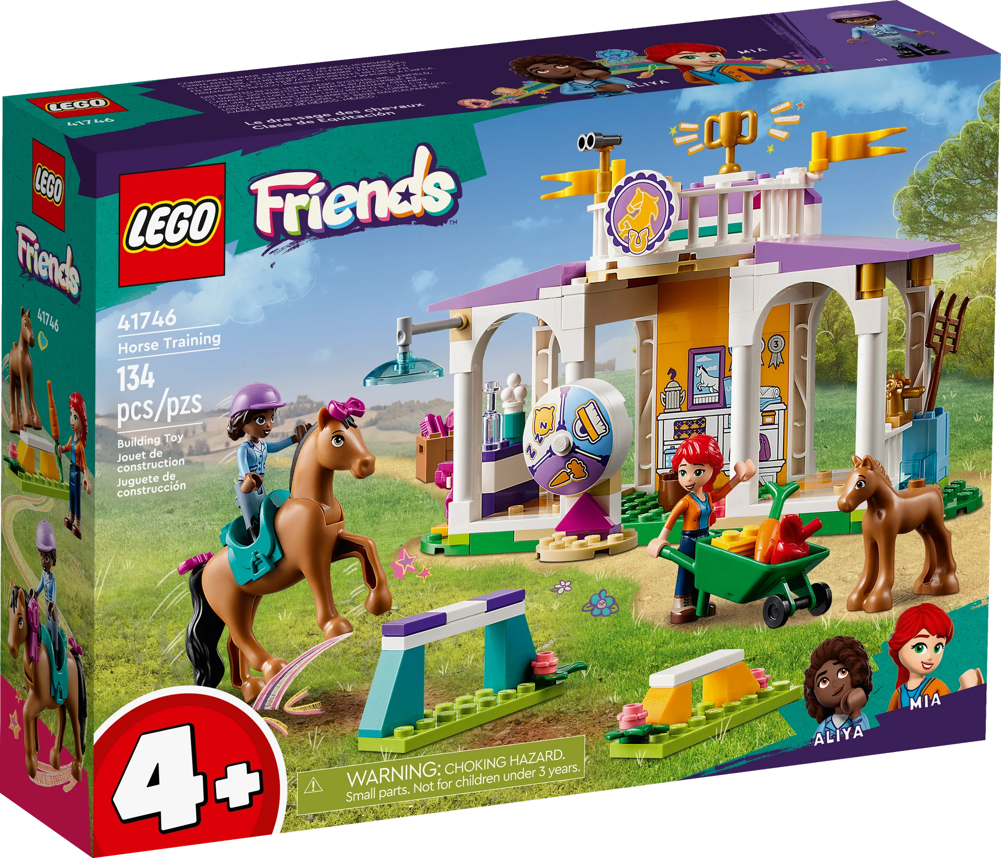 LEGO® Friends™ Horse Training & Trailer 41711 Building Toy Set for Kids - Creative Play, Horse Riding Adventures & Stable Fun