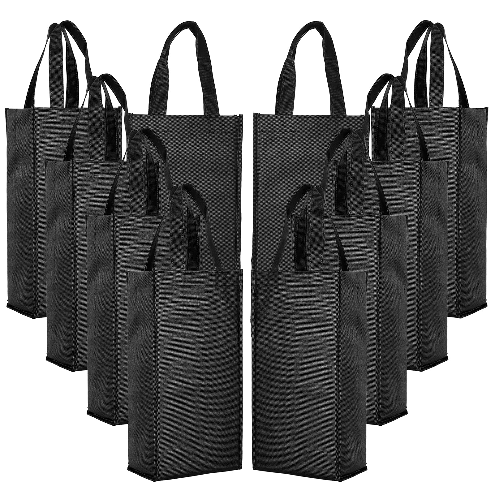 Premium Wine Gift Bags 12 Pack - 2 Bottle Capacity Reusable Non-Woven Fabric with Sturdy Handles - Perfect for Wedding Favors, Birthday Gifts & Holiday Presents