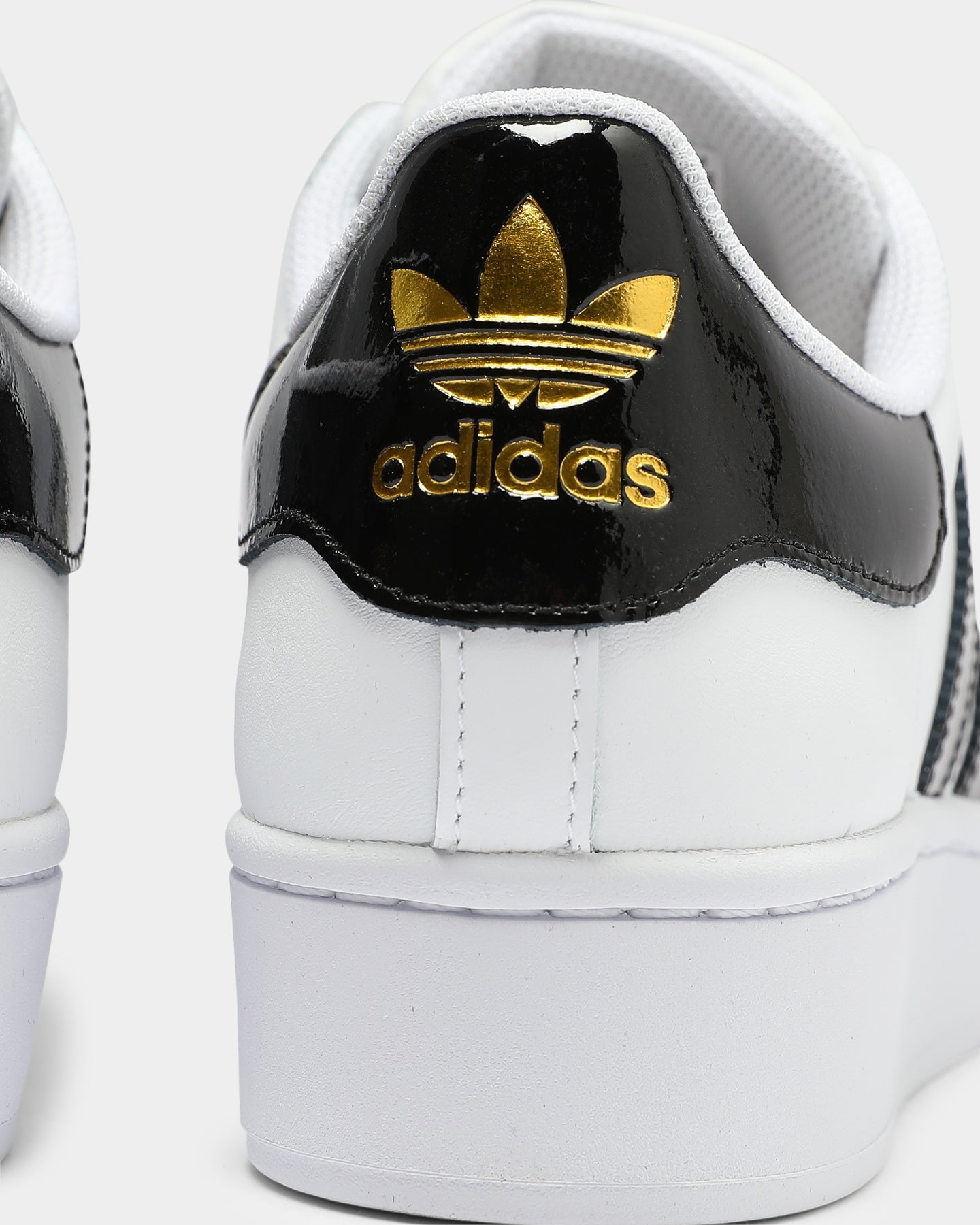 Adidas Women's Superstar Bold Sneakers - White/Black/Gold Colorway - Classic Casual Shoes for Women | Perfect for Streetwear, Gym & Everyday Fashion