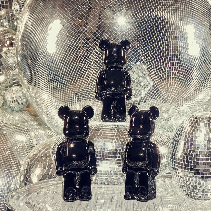 Baccarat Crystal Bearbrick Standing 140% - Luxury Collectible Figurine for Home Decor & Display