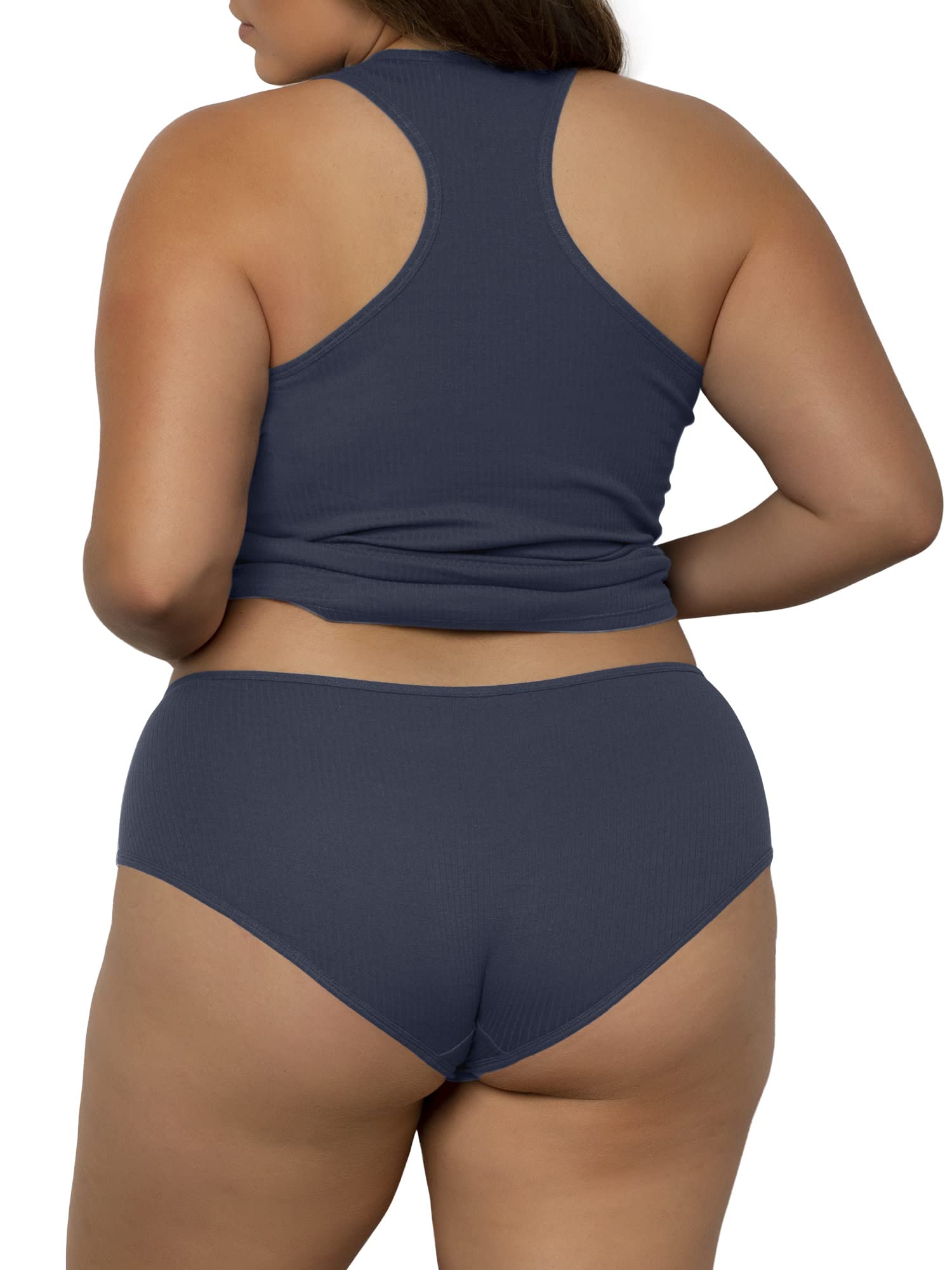 Smart & Sexy Women's Cloud Cotton Comfort Sleepwear Set - Soft Tank Top & Boy Shorts Pajamas for Lounge & Nightwear | Breathable & Cozy Sleep Outfit for Women