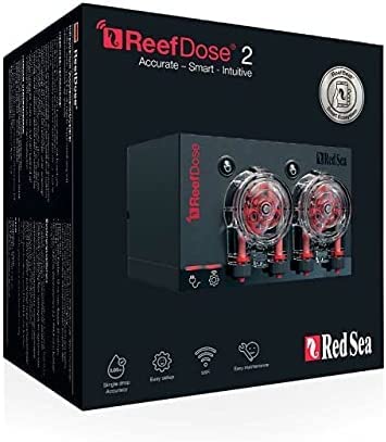 Red Sea ReefDose 2 Head Wireless Dosing Pump for Saltwater Aquariums - Automated Supplement & Trace Element Dispenser | ReefBeat App Controlled | Perfect for Coral Growth & Marine Tank Maintenance