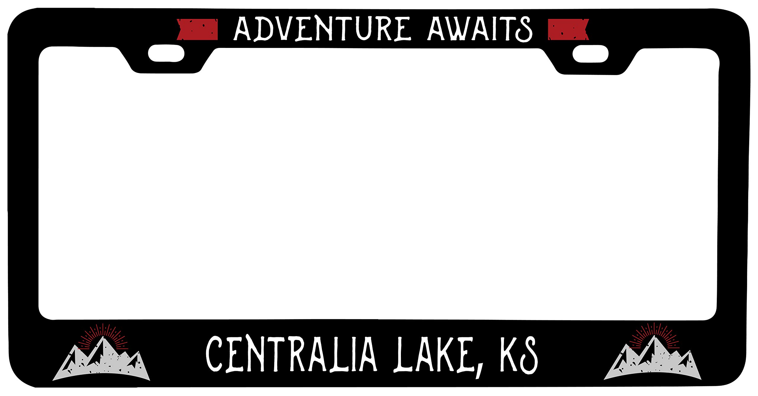 R and R Imports Centralia Lake Kansas Vanity Metal License Plate Frame - Custom Car Accessories for Trucks & SUVs - Perfect for Road Trips & Gifts