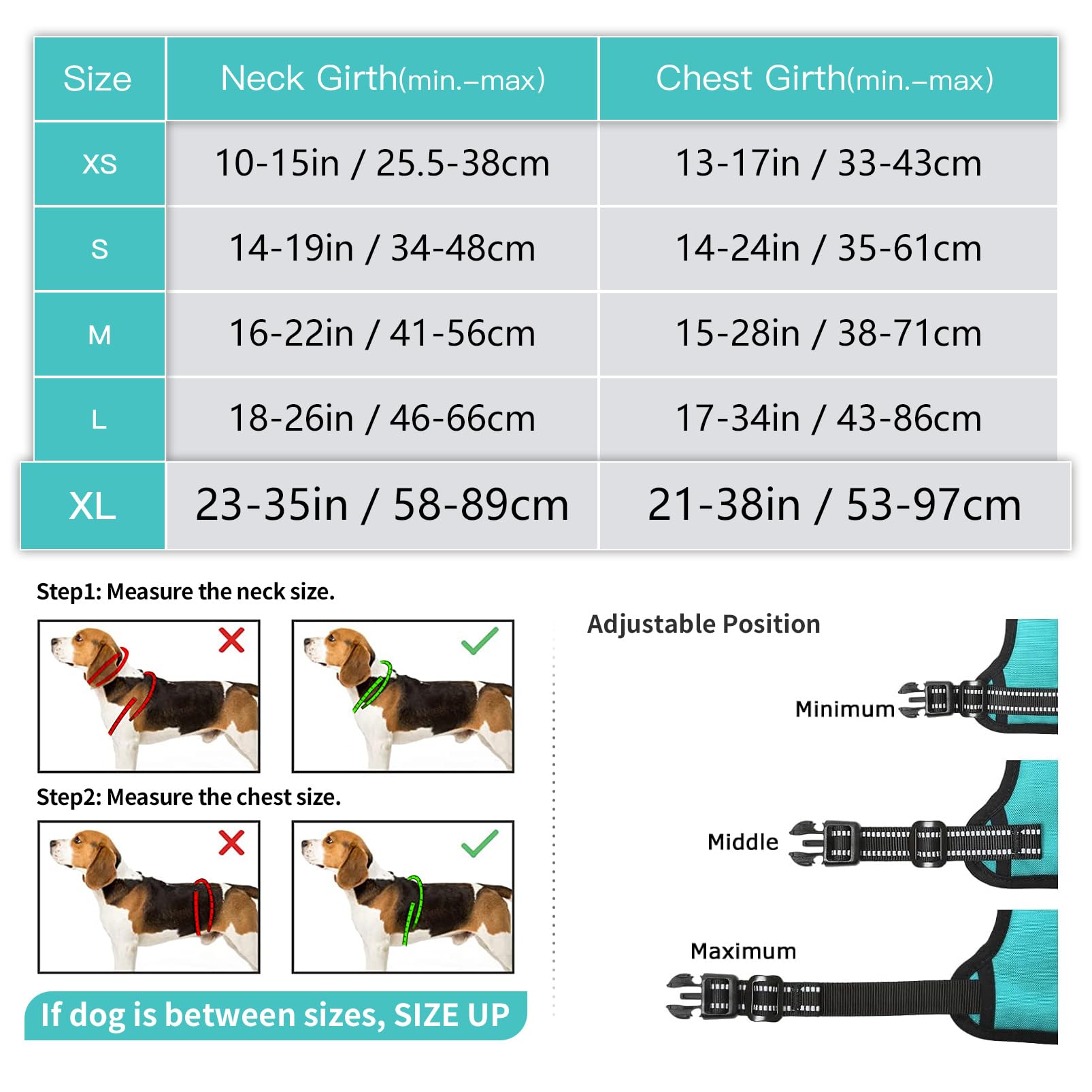 **Timos No-Pull Dog Harness with 3 Snap Buckles & 2 Leash Clips - Adjustable Soft Padded Reflective Vest for Small, Medium, Large & X-Large Dogs - No-Choke Oxford Design for Walking, Running & Outdoor Adventures**