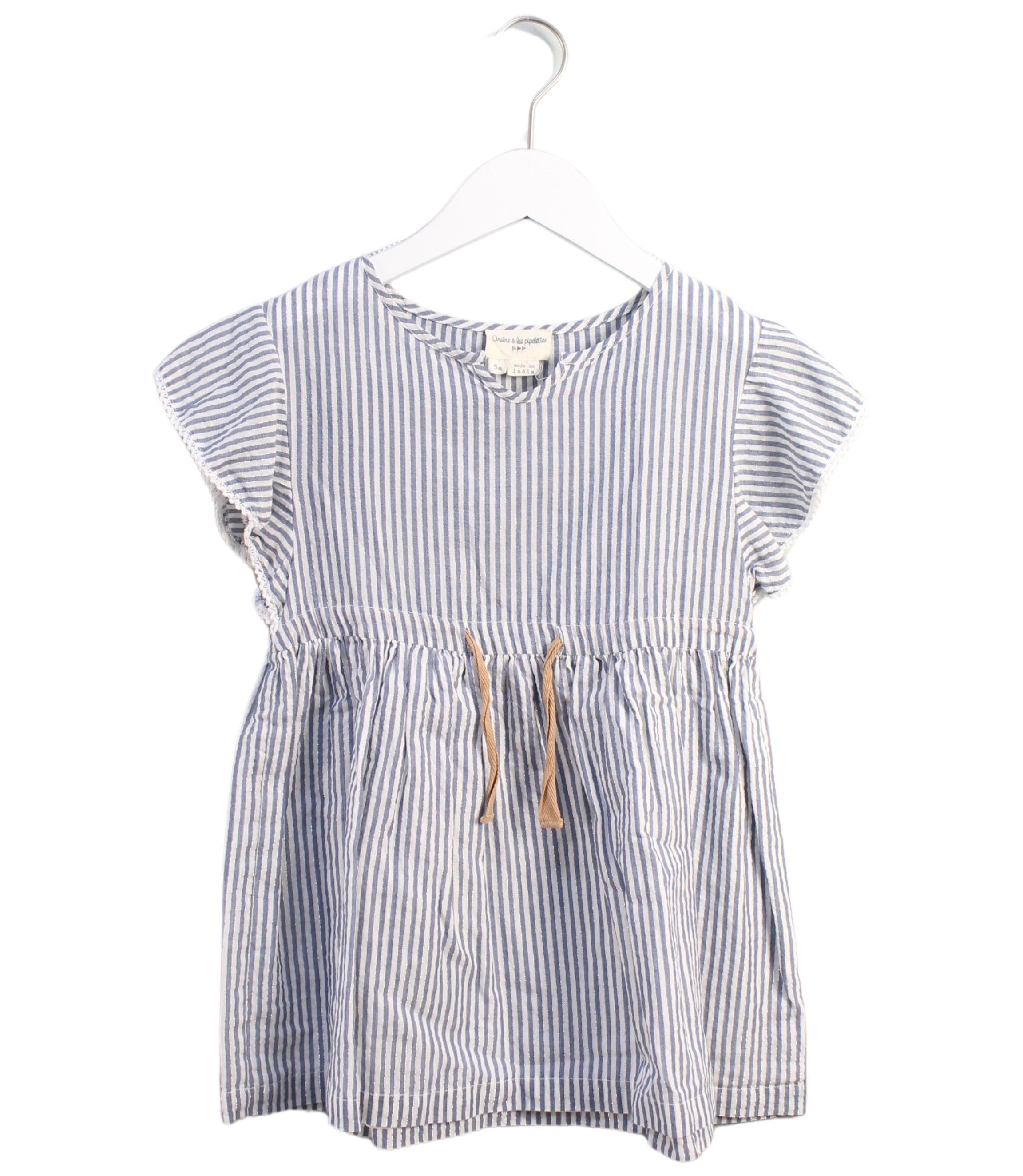 Arsène et les Pipelettes Girls' Short Sleeve Dress Size 5T - Cute Summer Outfit for Playdates & Birthday Parties