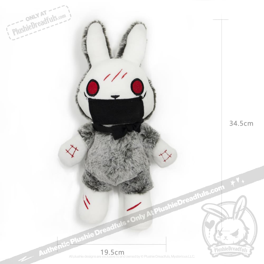 Plushie Dreadfuls OCD Rabbit - Soft Stuffed Animal Toy for Anxiety Relief, Mental Health Awareness & Comfort - Perfect for Therapy, Gifts, and Emotional Support
