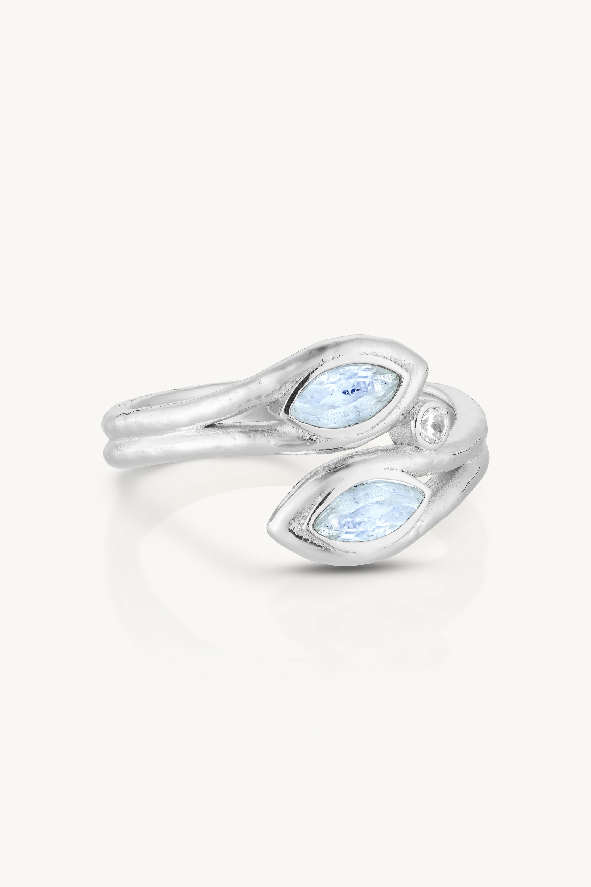 Zephyr Moonstone Silver Ring for Women - Elegant Sterling Silver Jewelry with Natural Moonstone Gemstone - Perfect for Everyday Wear, Gift Giving & Special Occasions