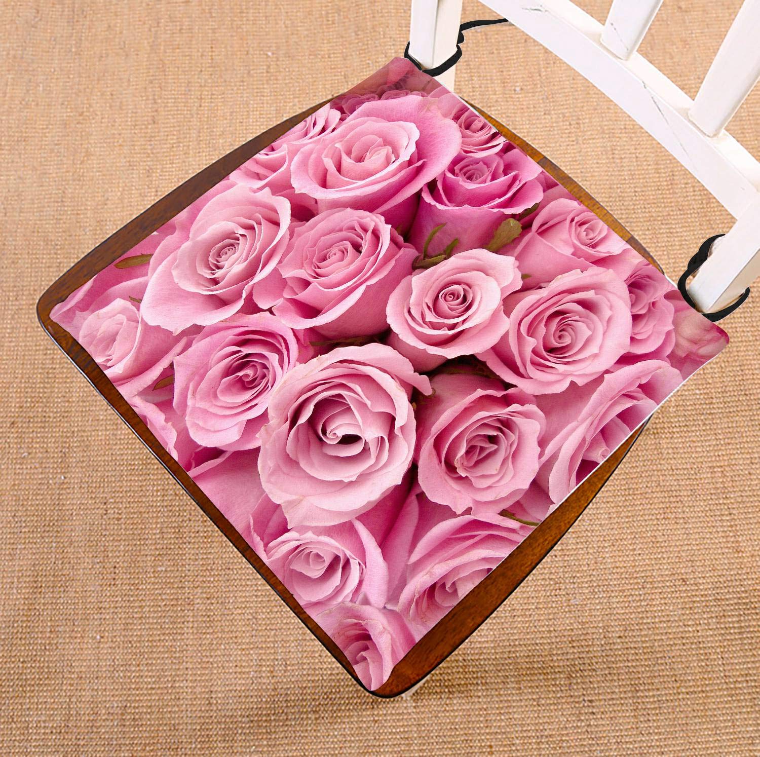 ECZJNT Bright Pink Roses Bed Runner - 20x95 Inch Floral Bed Scarf for Queen King Size Beds - Elegant Bedroom Decor for Weddings, Home Styling & Hotel Decorations