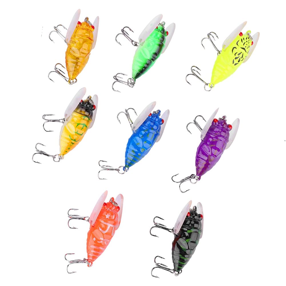 Premium Cicada Fishing Hooks - High-Quality Fishing Lures for Freshwater & Saltwater Anglers - Perfect for River, Lake, and Sea Fishing Adventures