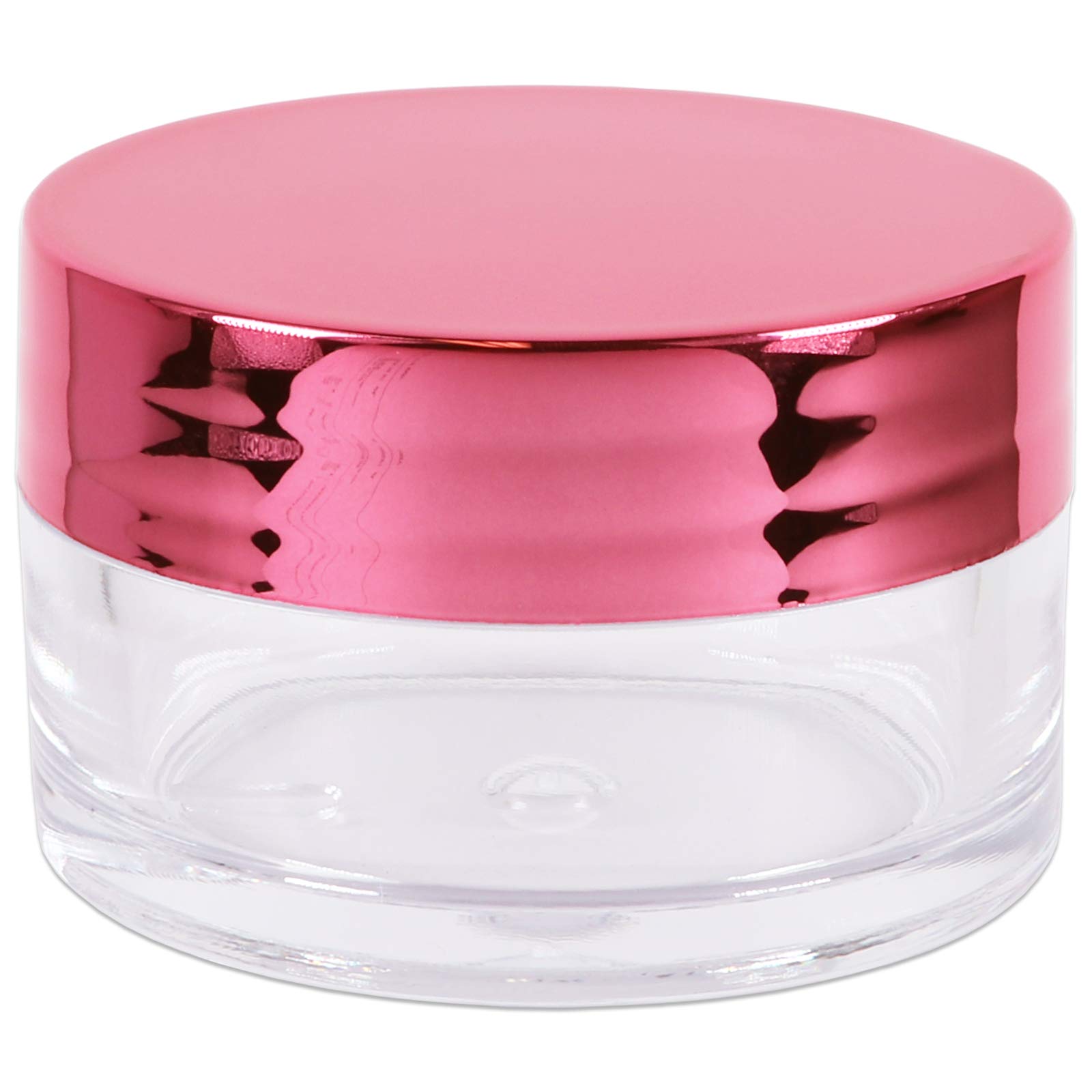 Beauticom 20g/20ml Clear Acrylic Round Jars with Lids - Lip Balm Containers, Cream Jars, Makeup & Cosmetic Storage, Sample Jars, Ointment Containers (936 Jars/Case, Metallic Rose Gold) - Perfect for DIY Beauty Products, Travel Size Cosmetics & Small Batch Creations