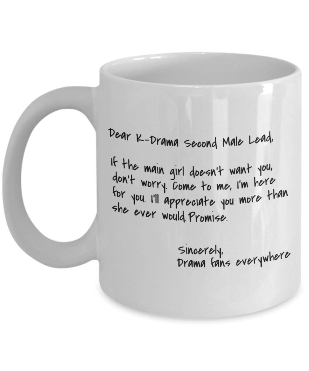 Funny K-Drama Coffee Mug - Dear Second Male Lead Cup for Fans