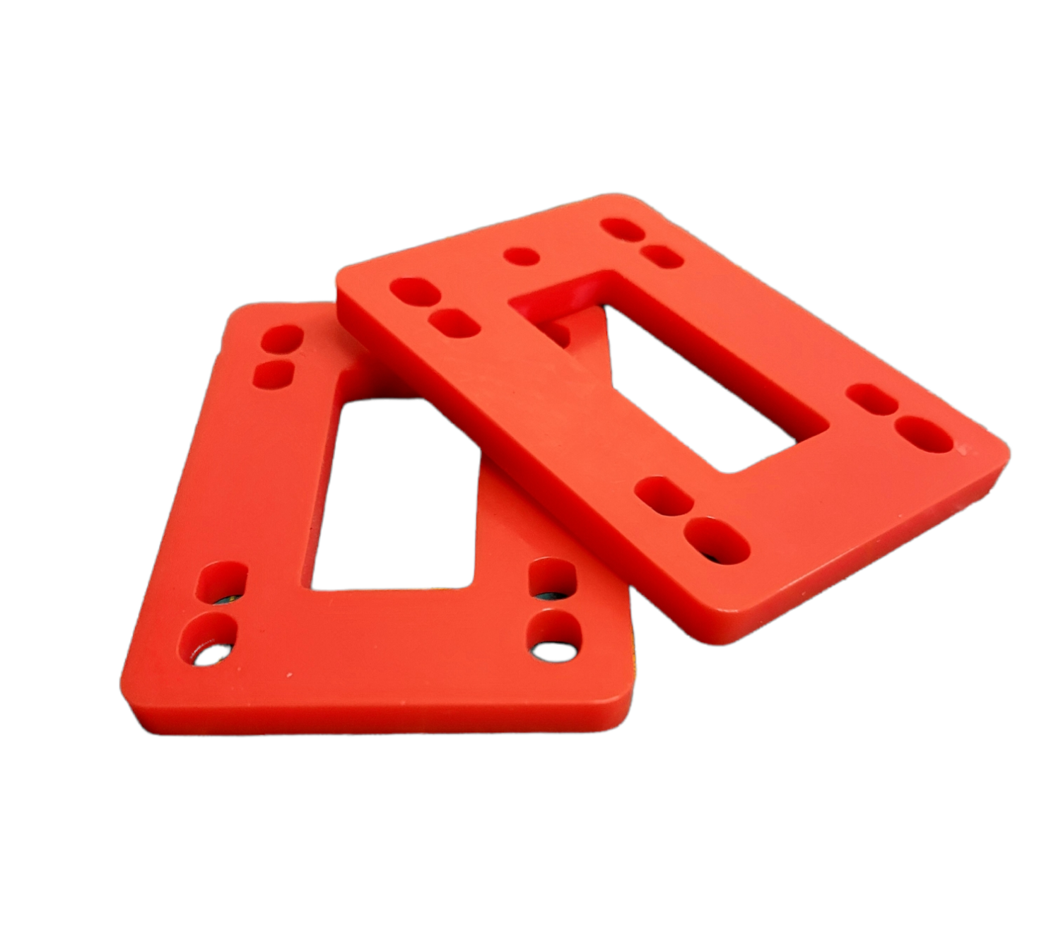 1/4 Inch Red Riser Pads with Hardware - Perfect for Lifting and Leveling Furniture, Appliances, and Equipment
