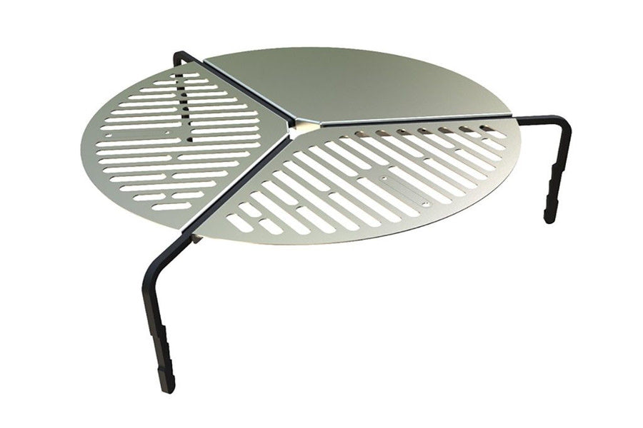 Front Runner Outfitters Spare Tire Mount BRAAI/BBQ Grate - Heavy Duty Stainless Steel Grill for Off-Road Camping & Outdoor Cooking Adventures