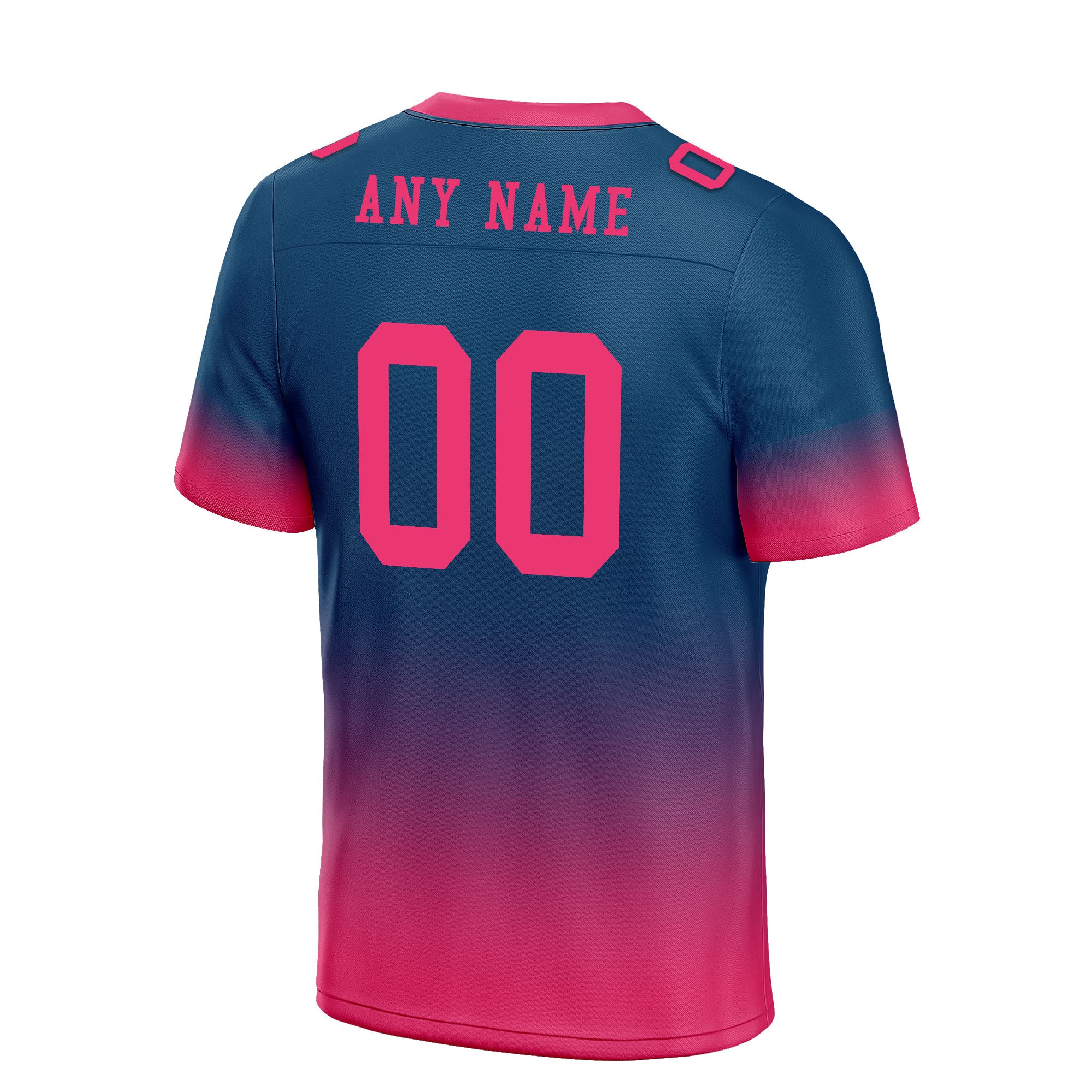 Custom Dark Teal Pink Fade Personalized Football Jersey - Authentic Player-Ready Design FBJ02 D06089 for Games, Training & Fan Support