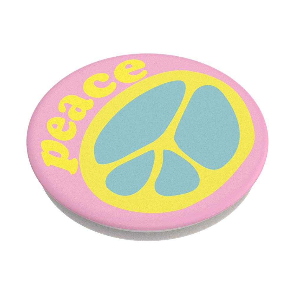 PopSockets Phone Grip with Expanding Kickstand - Peace Slice Design | Secure Phone Holder for iPhone & Android | Perfect for Selfies, Video Calls & Hands-Free Viewing
