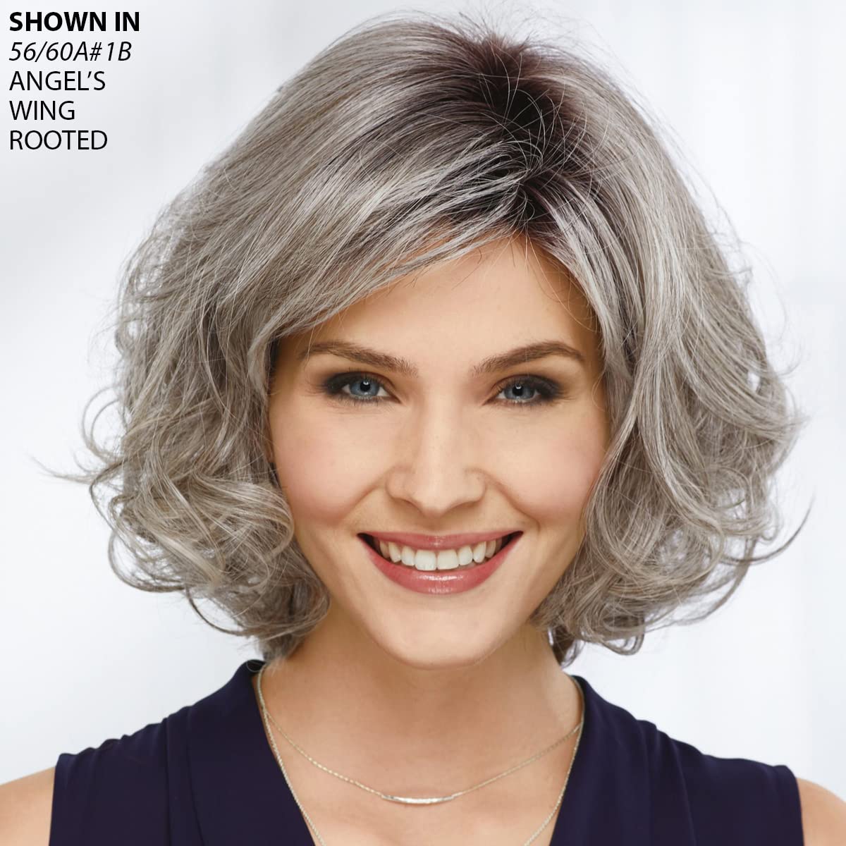 Paula Young Shannon Versafiber Wig - Mid-Length Straight Bob with Heat-Resistant & Curlable Synthetic Fibers | Multi-Tonal Blonde, Grey, Brown & Red Shades | Perfect for Daily Wear, Cosplay & Hair Loss Solutions