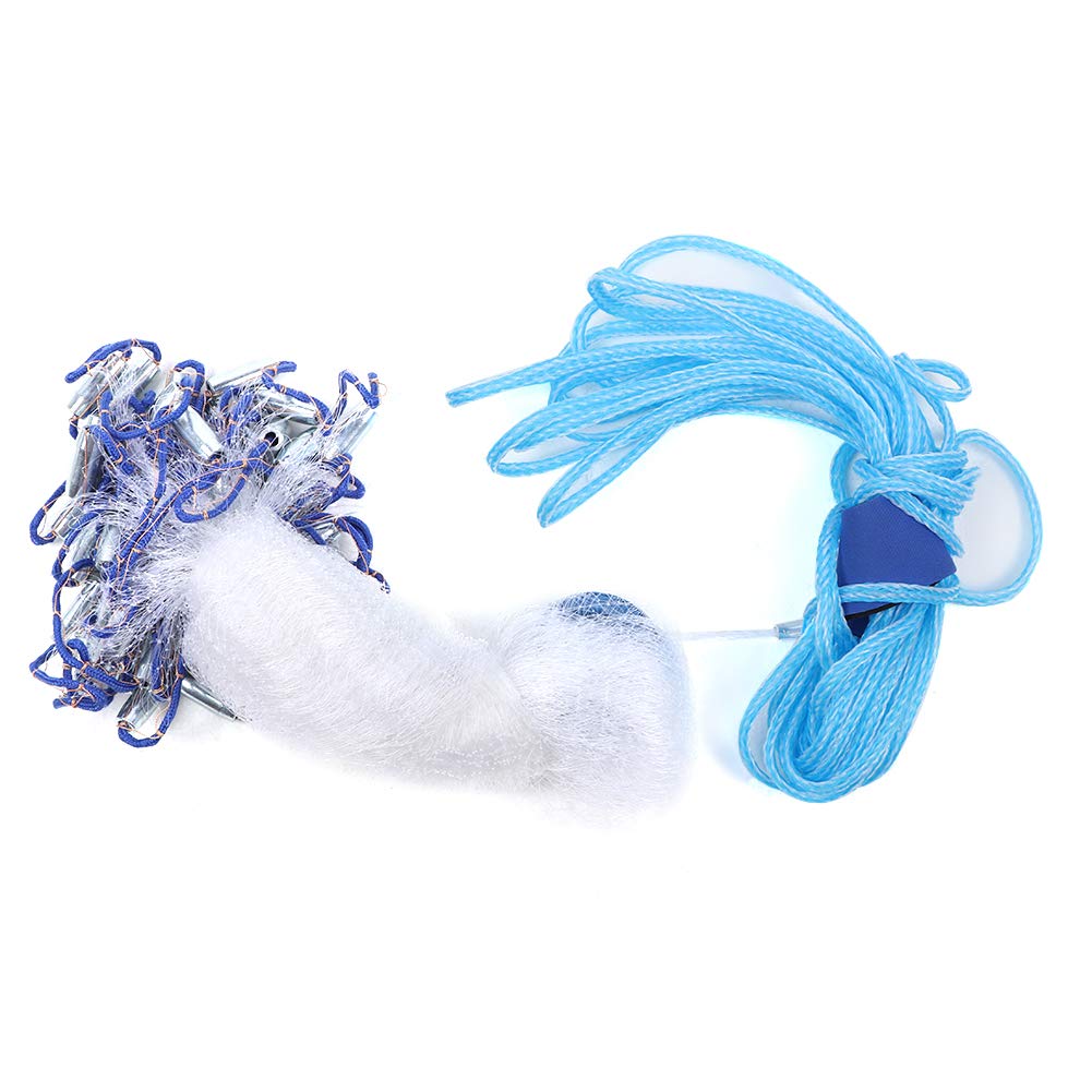 Rehomy Hand Throwing Fishing Net - American Style Cast Net for Freshwater & Saltwater Fishing - Perfect for Crabbing, Shrimping, and Bait Fishing