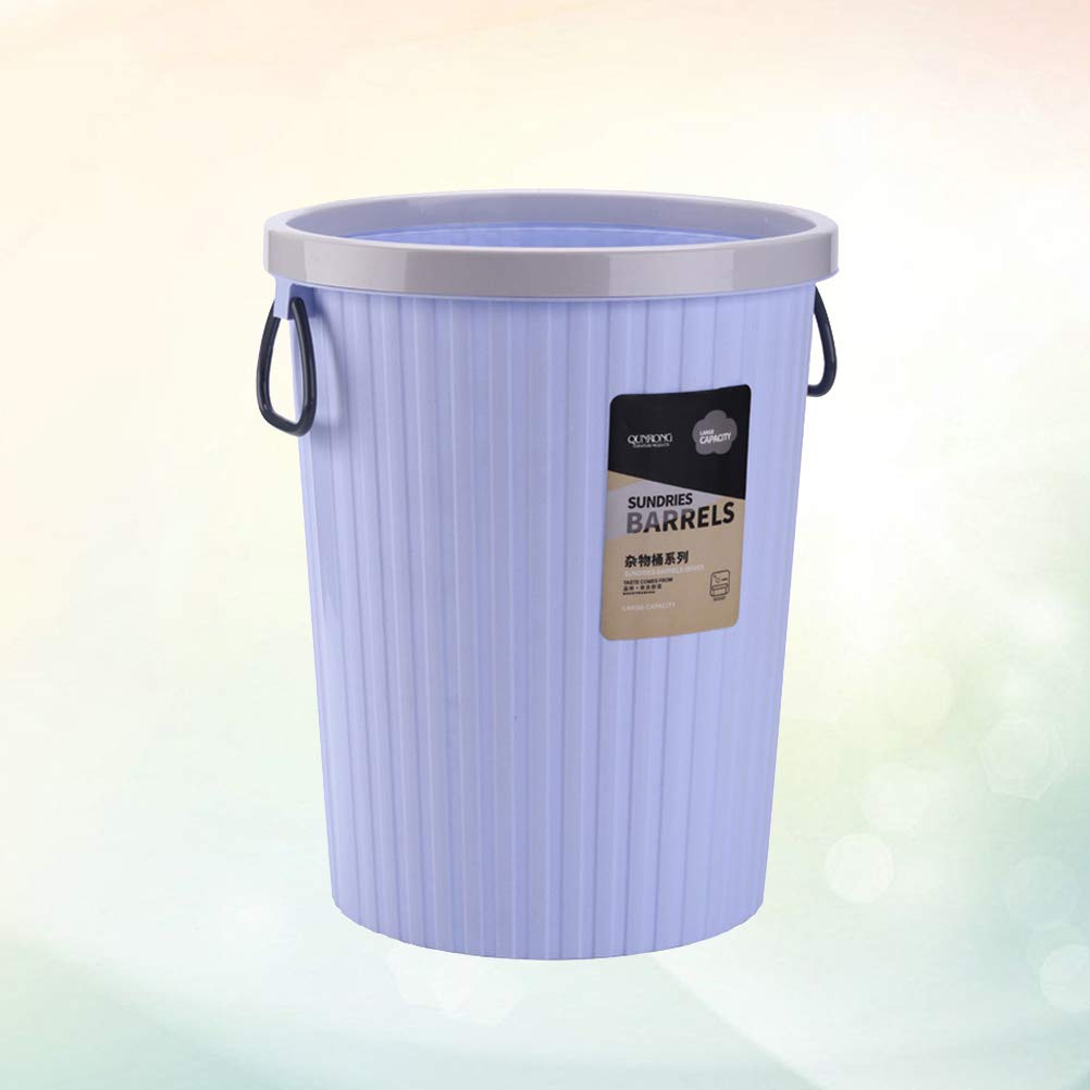 1pc Purple Steel Wool Trash Bin - Unscented Kitchen & Office Waste Basket for Garbage, Paper, Gelatin Art - Simple & Durable for Home, Office, or Studio Use