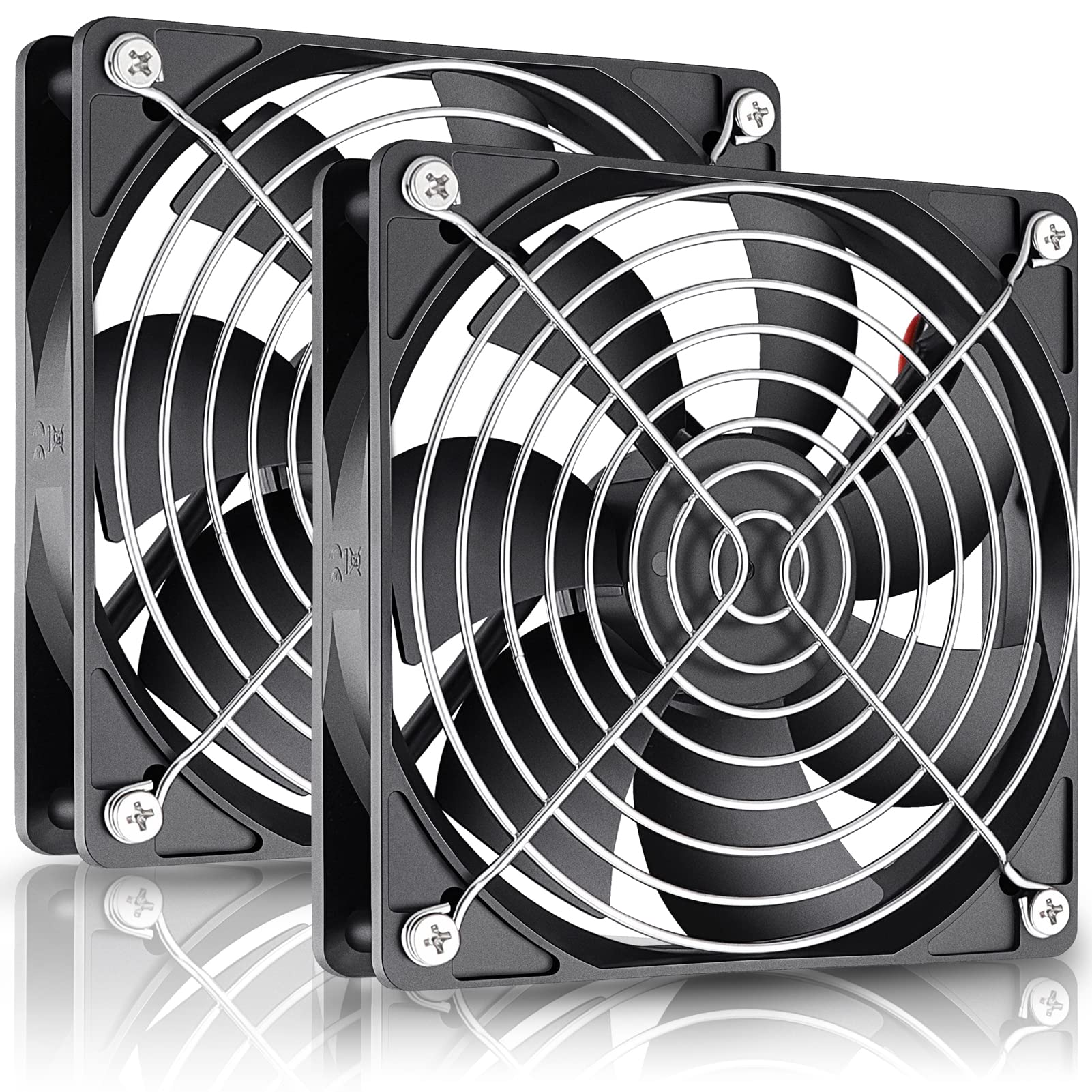 GDSTIME 120mm x 25mm 5V DC Brushless Cooling Fan - 1500 RPM High Speed, Ultra Quiet for PC Case, CPU Cooler, Gaming Rig, Server & Electronics Cooling