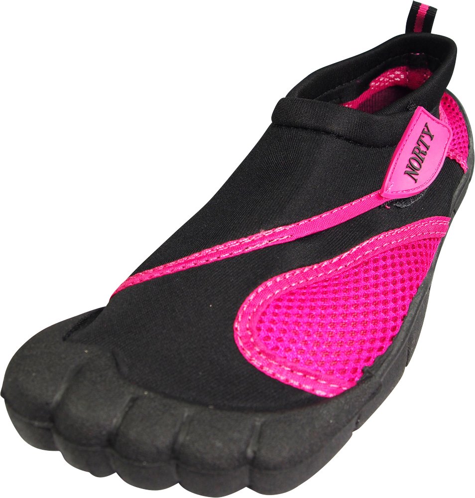 **NORTY Wave Aqua Socks for Women - Lightweight Quick-Dry Water Shoes for Swimming, Beach, Surfing & Yoga - Non-Slip Barefoot Swim Shoes with Drainage Holes**    **Perfect for:** Beach walks, poolside lounging, kayaking, paddleboarding, and water aerobics.