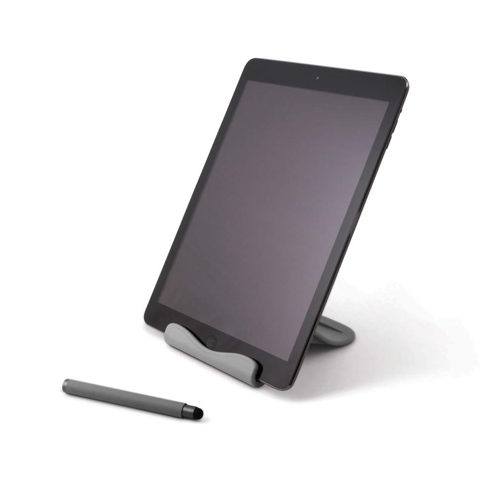 IF The Kitchen Tablet Stand with Free Stylus, Hands Free Adjustable Tablet Holder for Cooking & Recipes - Grey | Perfect for Kitchen, Office & Bedroom Use