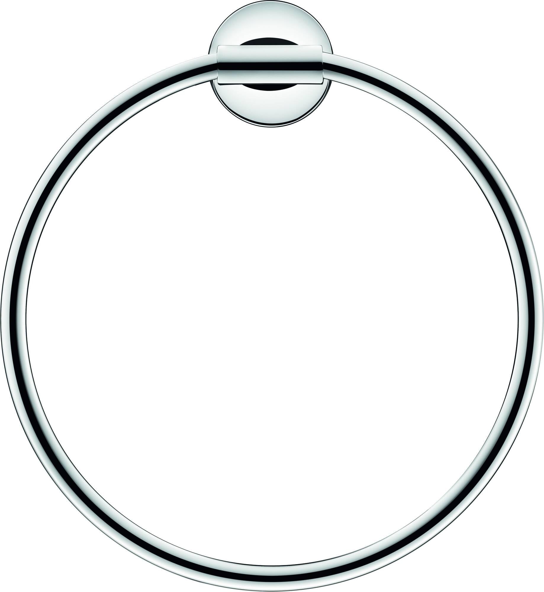 Duravit Starck T Chrome Towel Ring - Modern Bathroom Accessory for Home & Hotel Use