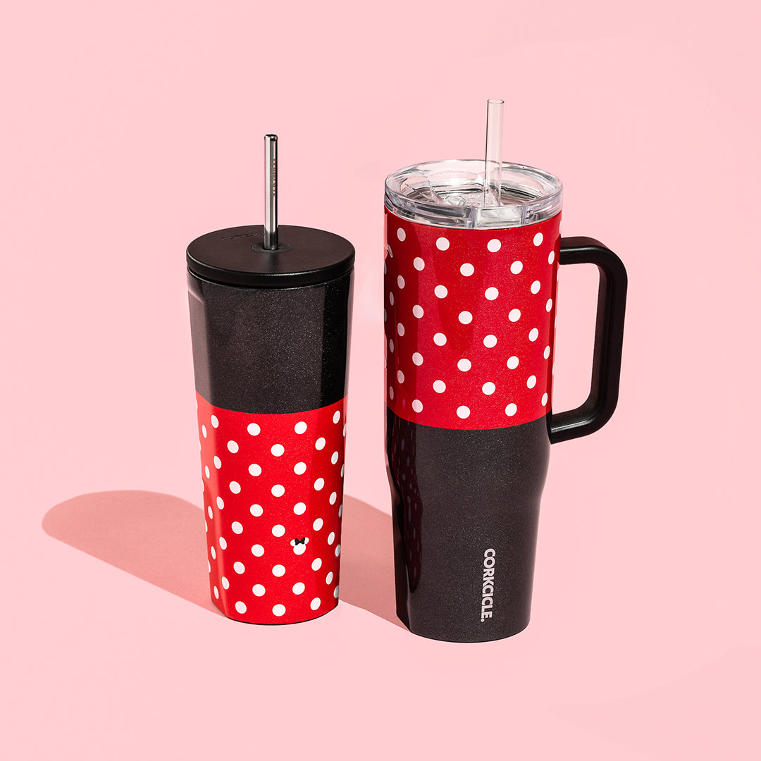 Disney Mickey Mouse Insulated Cold Cup - 16oz Stainless Steel Tumbler with Lid & Straw, Perfect for Iced Coffee, Smoothies & Cold Drinks at Home, Office or Travel