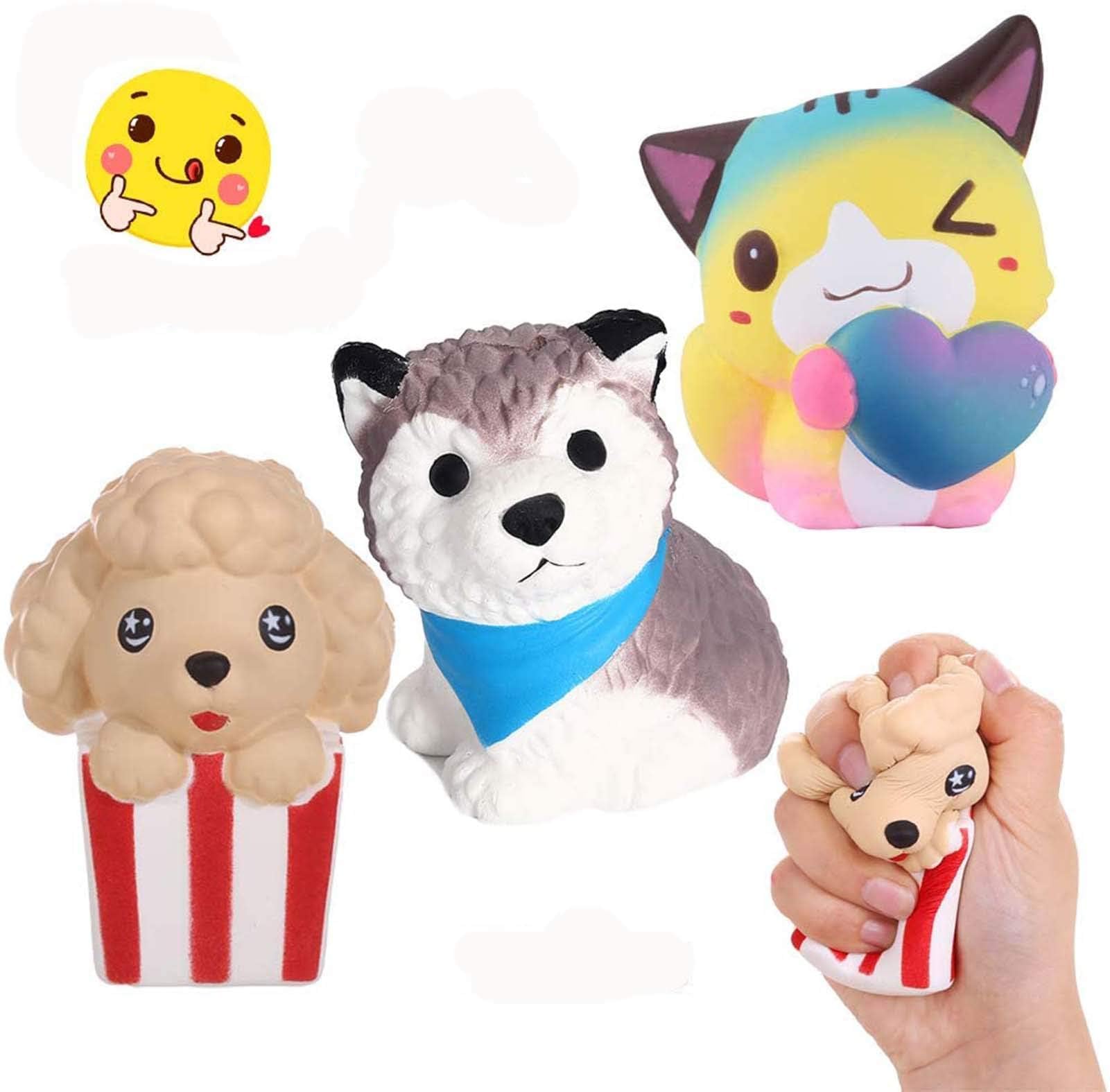 Anboor 3PCS Kawaii Scented Squishies - Stress Relief Toys for Kids & Adults