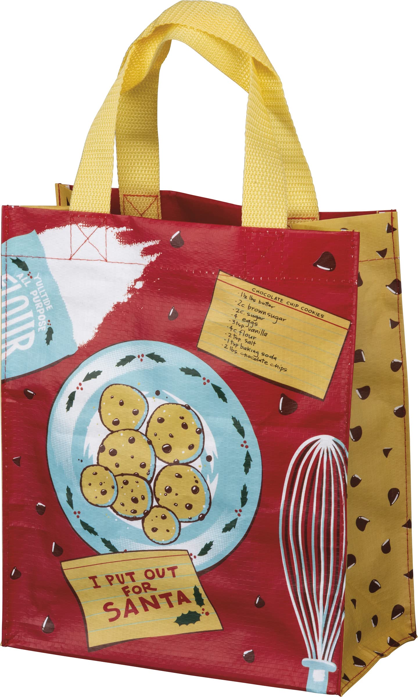 Funny Christmas Santa Cookie Tote Bag - Holiday Gift for Cookie Lovers, Baking Enthusiasts & Secret Santa Exchanges - Perfect for Cookie Swaps, Christmas Parties & Festive Gift Giving