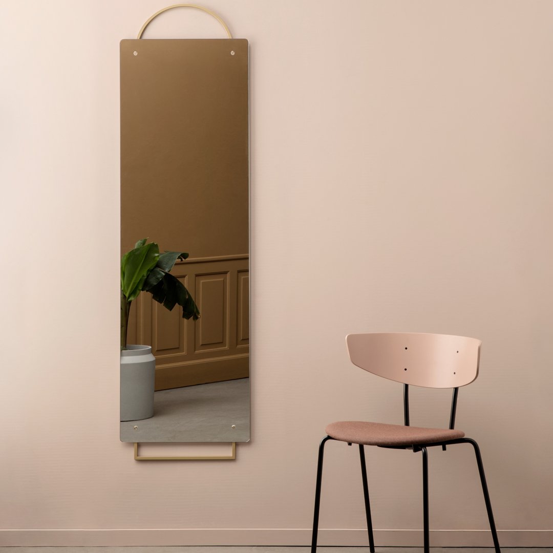 Ferm Living Adorn Mirror - Modern Decorative Wall Mirror for Living Room, Bedroom & Entryway - Stylish Home Decor & Functional Mirror for Vanity, Hallway & Dressing Area