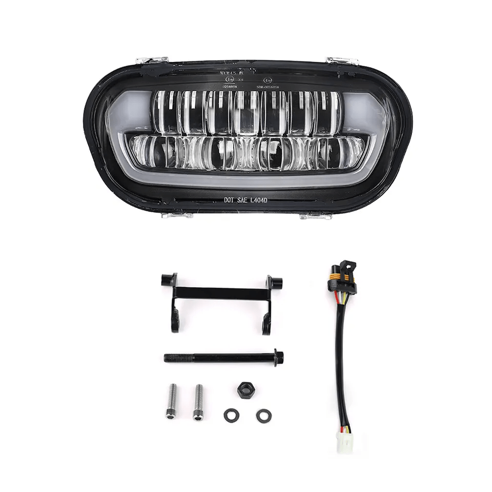 Eagle Lights BRITE AF LED Headlight for 2008-2023 Harley Davidson Fat Bob - High Performance Motorcycle Headlamp for Night Riding & Enhanced Visibility