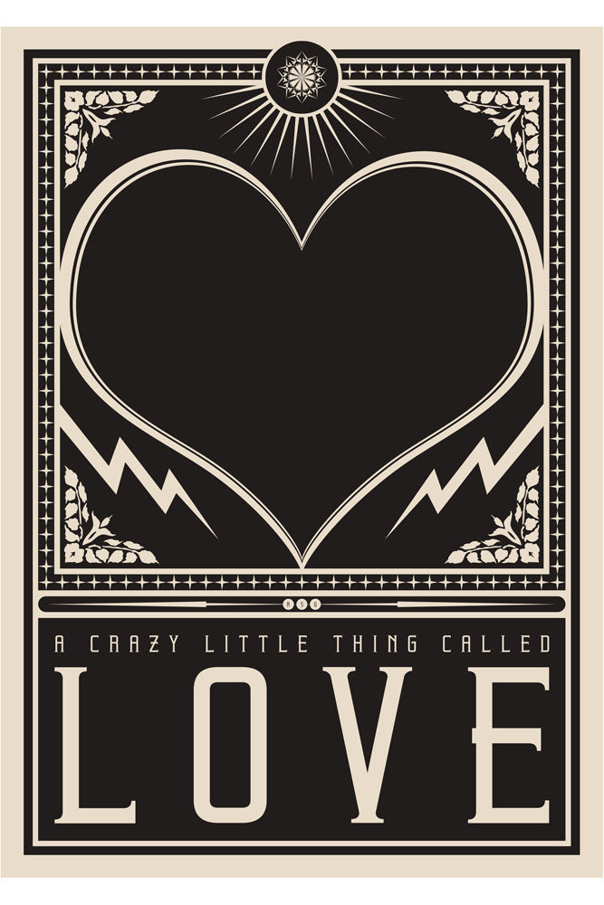 Crazy Little Thing Called Love Art Print - Framed or Unframed Wall Decor for Home, Office & Gifts