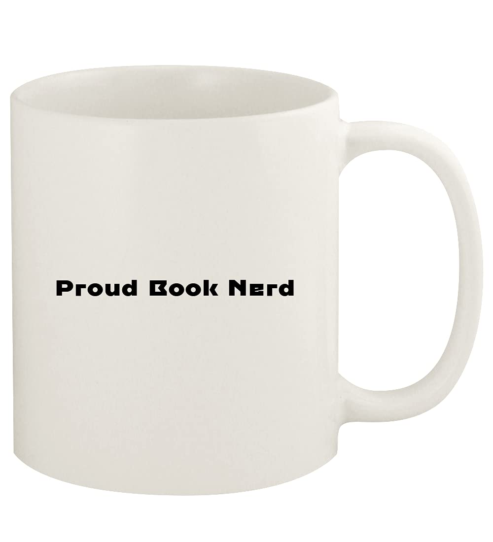 Proud Book Nerd - 11oz Ceramic White Coffee Mug for Book Lovers, Readers & Bibliophiles - Perfect for Reading, Studying & Relaxing with Tea or Coffee