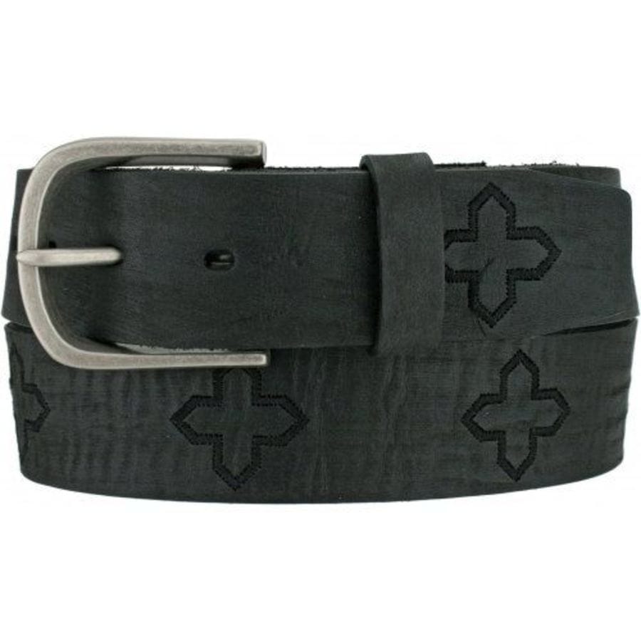 Stylish Blade Embroidered Leather Belt for Men - Fashionable Gothic Punk Accessory for Jeans, Pants & Costumes | Perfect for Daily Wear, Cosplay & Halloween Outfits