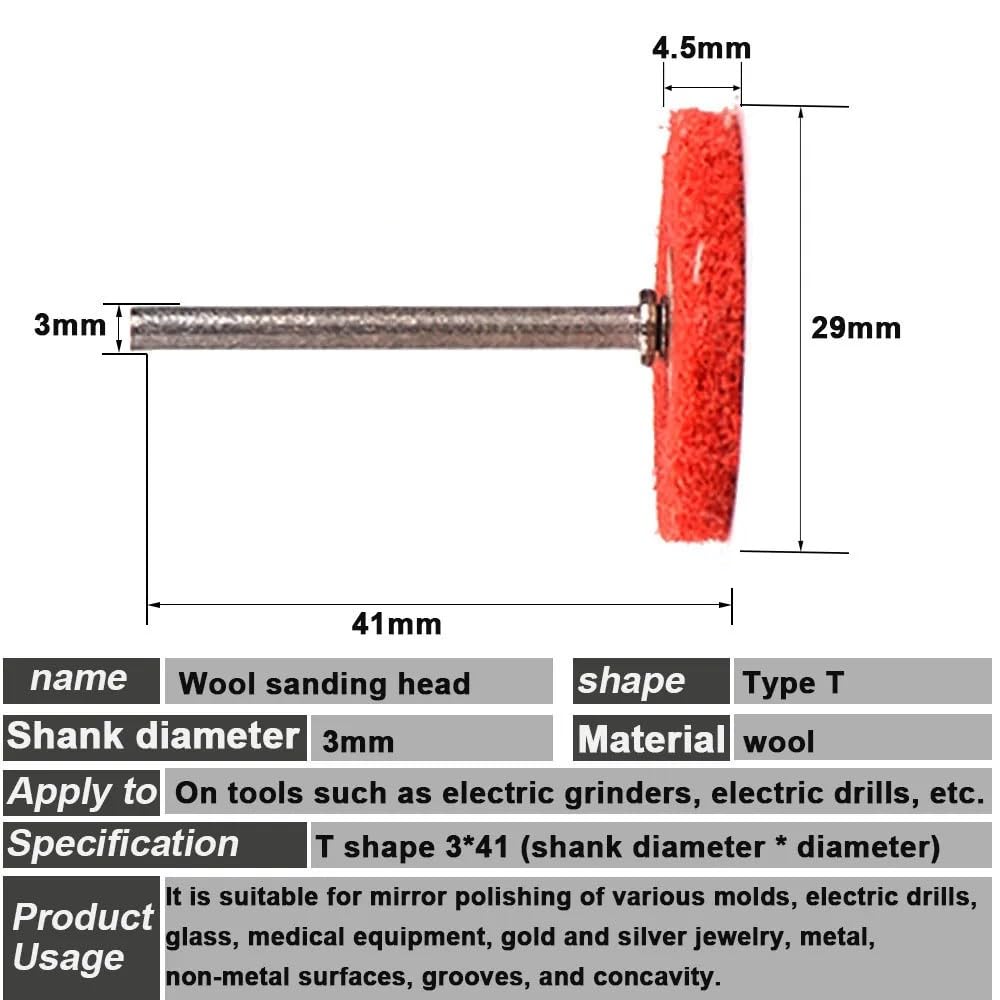 10PCS 3mm Shank Nylon Fiber Grinding Sanding Head Mini Brush Abrasive Wheel Buffing Polishing Wheel Tools for Grinder Rotary Tools, Grit 400 - Perfect for Metal, Wood & Jewelry Polishing, DIY Crafts & Automotive Detailing
