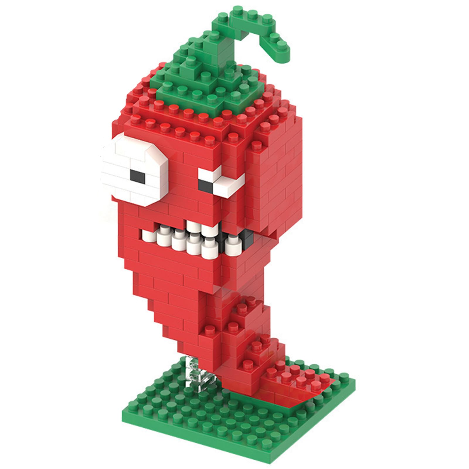 1PCS Plants vs Zombies Action Figures - PVZ Series 1 & 2 Collectible Toy Set with Chili Plant Building Blocks | Perfect Gift for Christmas & Birthday (Great for Game Fans & Collectors) | Playtime, Display & Gifting Scenarios