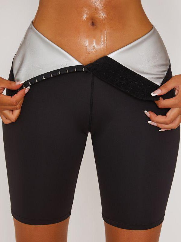 ZASUWA Women's High Waist Workout Shorts - Tummy Control Gym Leggings, Butt Lifting Spandex Shorts for Yoga, Running & Fitness - Solid Color Sweat-Wicking Activewear