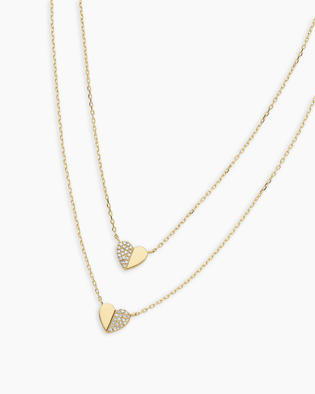 Exquisite Diamond Bond Necklace - 14K Gold Plated Couple Necklace for Women & Men - Perfect for Anniversaries, Valentine's Day & Romantic Gifts