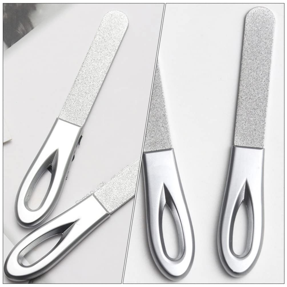 3-Piece Professional Nail File Set - Metal Manicure Tools with Nail Buffer, Polisher & Cuticle File - Durable Zinc Alloy Hand & Foot Care Kit for Salon & Home Use - Perfect for Manicures, Pedicures & Nail Art