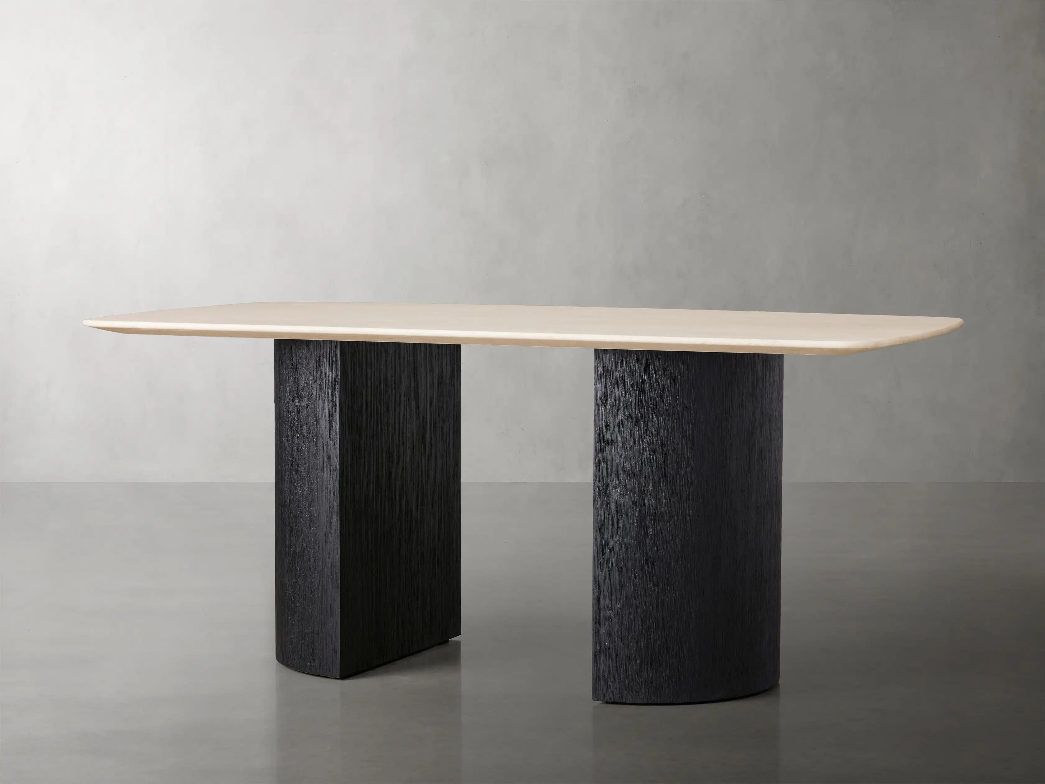 Saint Germain Stone Dining Table with Dauphine Base - Elegant Marble Top Dining Table for Modern Home, Perfect for Dinner Parties & Family Gatherings