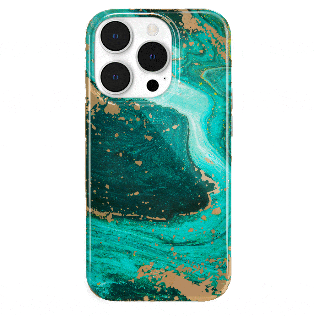 Premium Emerald Marble iPhone Case - Elegant Protective Cover for iPhone [Model] - Perfect for Daily Use, Travel & Gifting