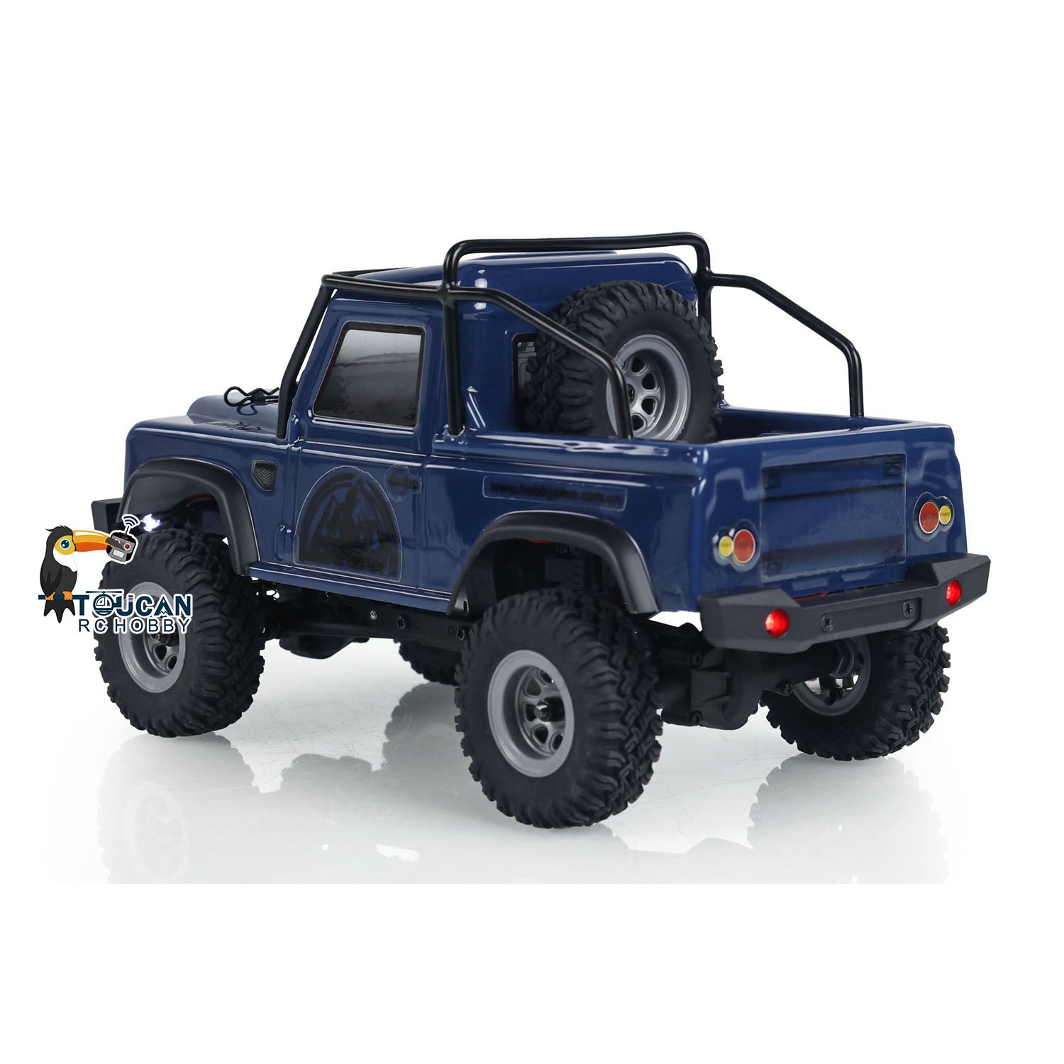 1/24 Scale Mini Remote Control Climbing Crawler Car - 4x4 4WD Off-Road RC Vehicle with Light & ESC - Electric Toy Car for Kids & Adults - Perfect for Indoor Crawling, Outdoor Adventures & RC Racing