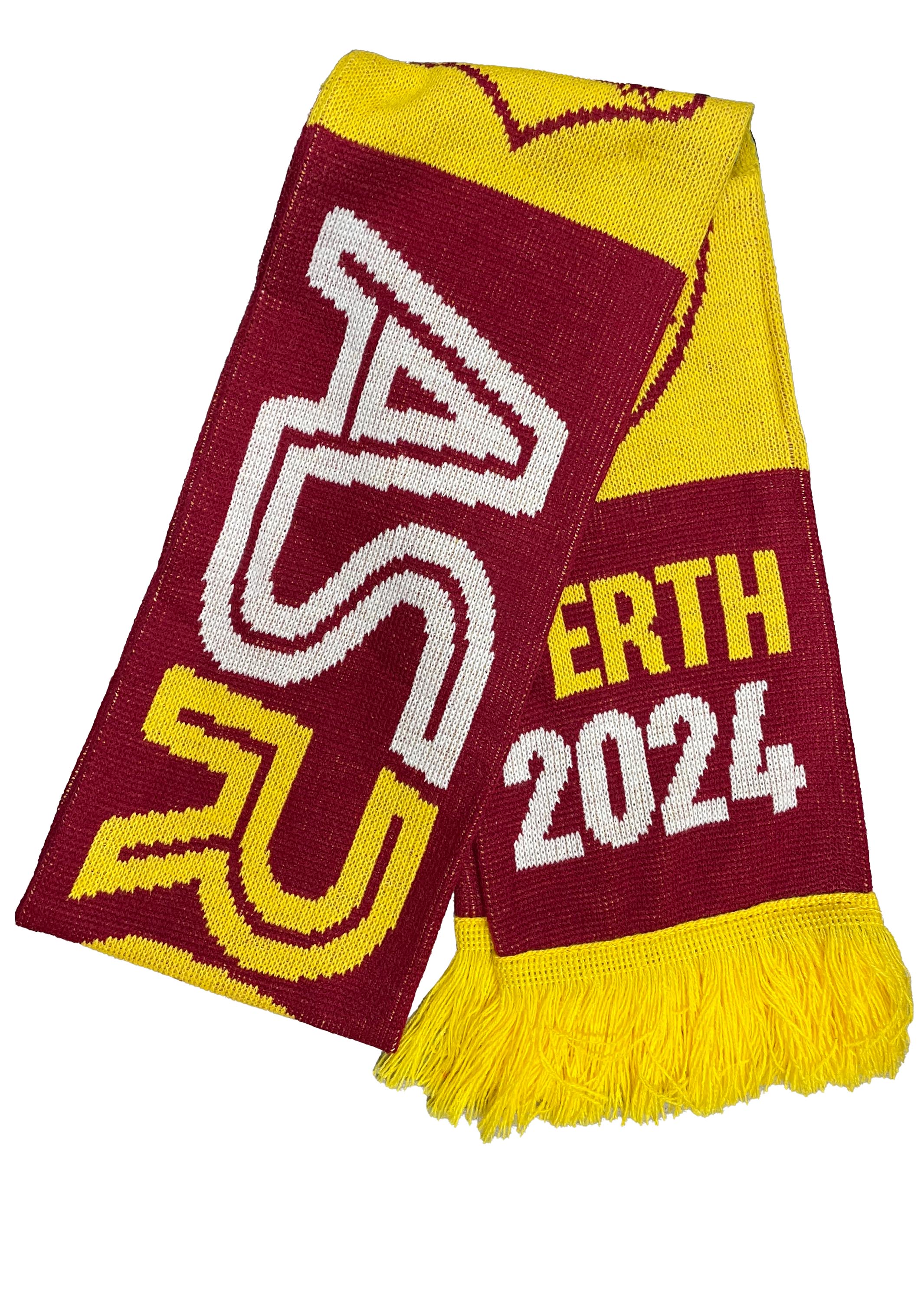 AS Roma Perth Tour Scarf - Official Football Fan Scarf for AS Roma Supporters | Perfect for Soccer Matches, Travel & Gifts