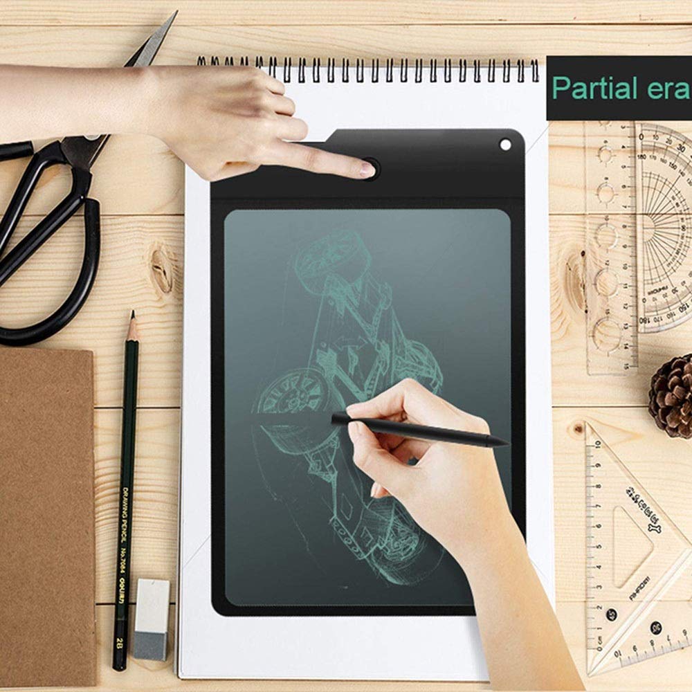 WSMLA 8.8 Inch LCD Writing Tablet - Digital Drawing Board with Transparent Screen & One-Touch Erase - Perfect for Kids Doodling, Office Notes, and Classroom Learning (Great Gift for Students & Artists)